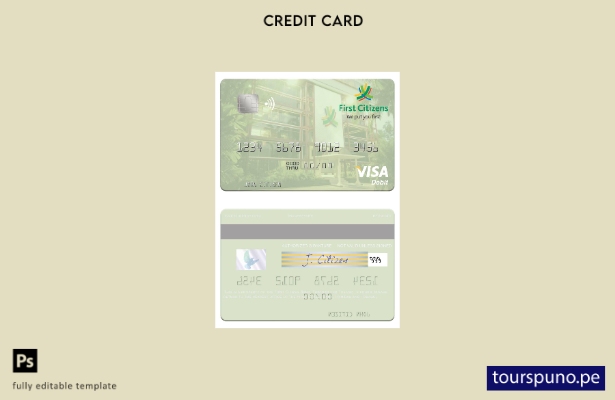lista para imprimir plantilla de tarjeta de débito visa Trinidad and Tobago Firs